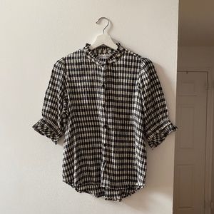 Apiece Apart Los Altos Top Plaid Size 2